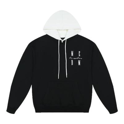 MEDM25SS假两件连帽卫衣排版字体