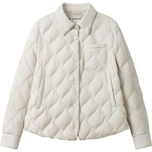 播商场同款轻薄短款羽绒服女24冬季新款休闲绗缝外套BDR4RD3565