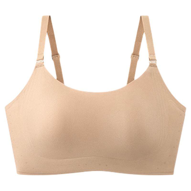 幸棉纸片人内衣女大胸显小显瘦防下垂粉底液背心隐形无痕束胸文胸