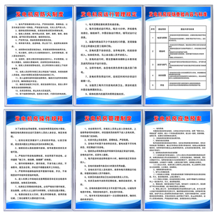 发电机房管理制度牌物业设备间公司企业厂柴油发电机室上墙标识牌