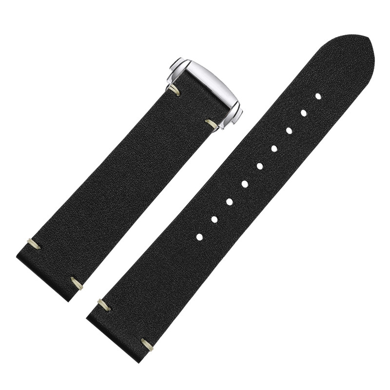 适配宝珀斯沃琪联名表带真皮男