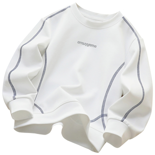 男童卫衣薄款春装儿童云柔棉上衣长袖春秋款中大童男孩打底衫洋气