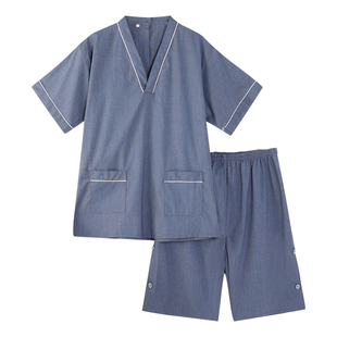 高档按摩服艾灸服后背开扣女款养生馆调理服理疗spa美容院专用男