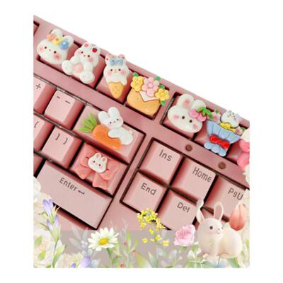 兔子个性立体键帽机械键盘专用