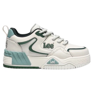 Lee男鞋2026春季新款真皮休闲板鞋女厚底百搭美式潮流运动鞋子男
