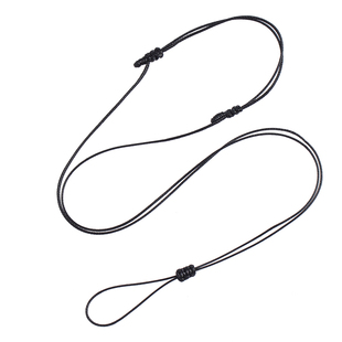 极细蜡皮绳男女戒指吊坠挂绳黄金翡翠平安扣项链蜡绳黑绳玉坠挂绳