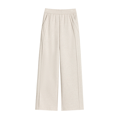 羊毛呢醋酸阔腿裤女秋冬季新款