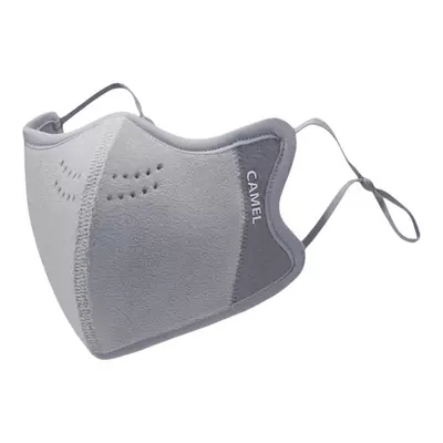 骆驼加绒保暖口罩女3d立体高颜值显脸小2025年冬防风寒云糕绒面罩