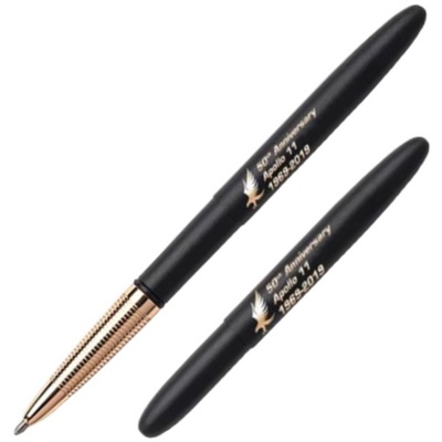 美国FISHER飞梭太空笔登月50周年黑金子弹笔Bullet Pen毕业师生礼