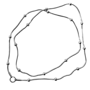 日韩不掉色蛇骨链钛钢轻奢毛衣链佛牌链挂坠项链百搭潮链不掉色