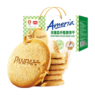 盼盼高纤维粗粮饼干松软酥脆