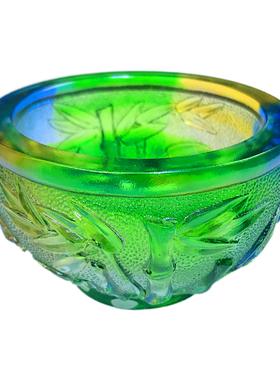 琉璃梅兰竹菊杯碗摆件福碗高档家居装饰品客厅玄关酒柜工艺品礼品