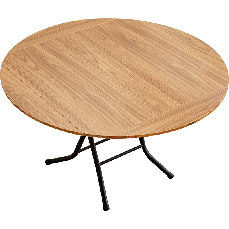 可折叠桌子餐桌家用小户型吃饭简易圆形圆桌正方形方桌靠边站饭桌