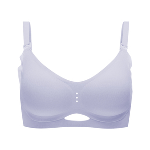 嫚熙透气舒适UU撑哺乳内衣聚拢防下垂文胸孕妇产后喂奶怀孕期专用