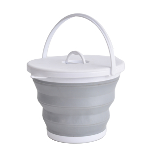 折叠水桶带盖车载洗车家用便携式旅行户外钓鱼打水压缩折叠桶收纳