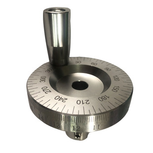 泰达车床激光雕刻带刻度把柄手轮滑台金属圆形手摇轮内径8mm/10mm