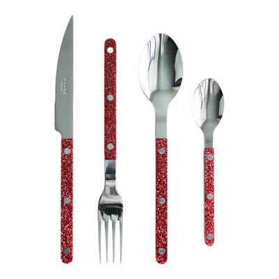 法国SABRE Paris闪耀中国红新品手工西餐具牛排刀叉勺子婚礼