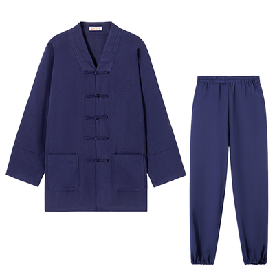 武当亚麻道士装三宝领三清领道服