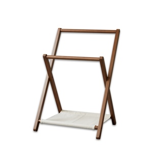 床边挂衣架实木卧室落地衣帽架室内小型床头晚上放衣服神器置物架