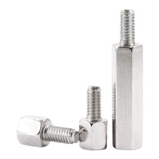 镀镍单头六角螺柱环保铁柱支撑柱间隔柱单通电脑机箱隔离螺柱M3M4