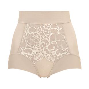 bradelis new york高腰包臀舒适修臀蕾丝棉混亲肤平角内裤棉底档