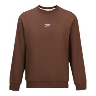 Reebok锐步官方26年新款男女同款复古舒适撞色LOGO休闲套头卫衣