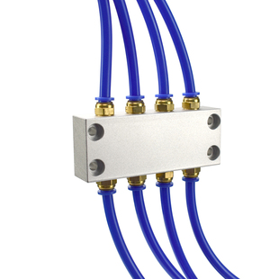 气管并联排 2分内丝接头对接排气动分气排多管路气路分配器分流排