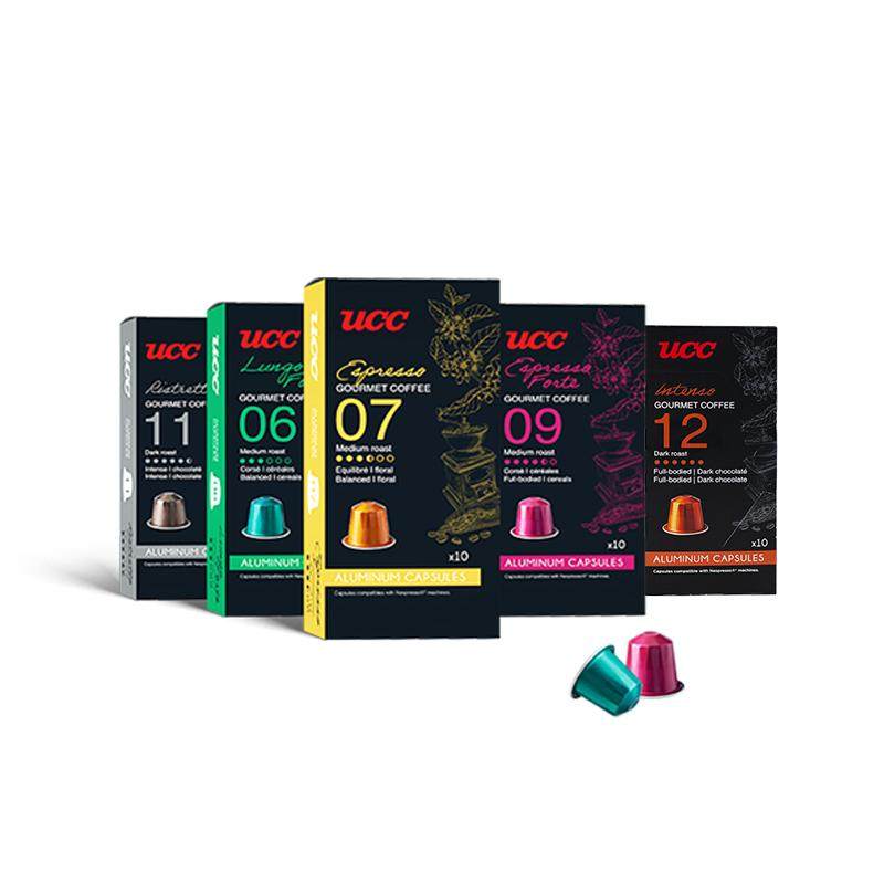 UCC悠诗诗法国进口咖啡胶囊咖啡意式浓缩适配nespresso咖啡机50粒