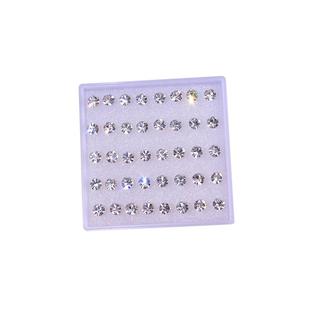 水钻小耳钉女超闪塑料耳骨耳洞过敏新款2023钻石爆款石针钉钻养防