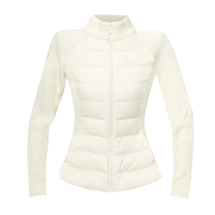运动白鸭绒排骨羽绒服秋冬保暖防风防水轻薄马甲修身高绒子外套女