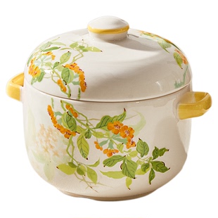 原创双耳炖盅隔水炖家用2026新款陶瓷带盖瓦罐汤专用蒸盅小汤盅