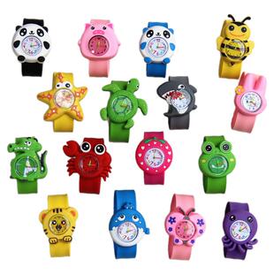 儿童玩具手表电子表啪啪圈小男孩女孩幼儿超萌卡通果冻拍拍表包邮