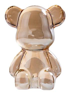 暴力熊轻奢水晶摆件生日礼物