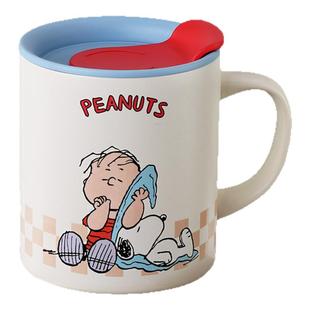 史努比儿童水杯家用316不锈钢牛奶杯带刻度保温马克杯宝宝敞口杯