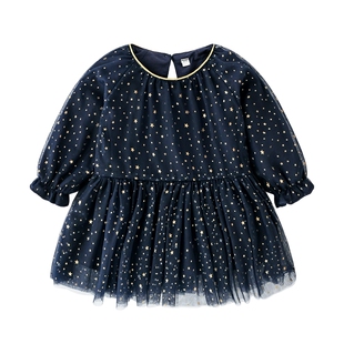 春装2026新款女童洋气连衣裙小女孩宝宝公主裙1岁2小童裙子秋冬季