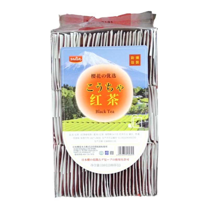 樱花牌红茶茶包100小包袋装袋泡茶宾馆酒店4S店一次性代用茶叶