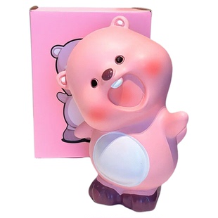 loopy露比小海狸办公室工位桌面摆件创意治愈玩偶手办公仔女生