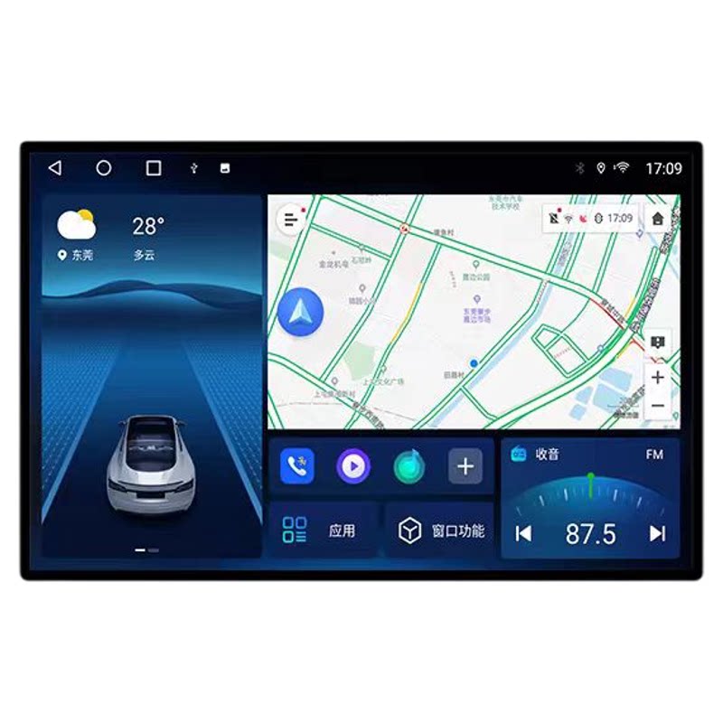 适用奔驰威霆V260导航13.1寸中控屏倒车影像360全景记录仪一体机