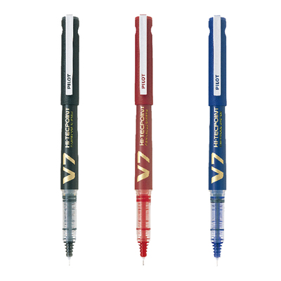 百乐小V5直液式走珠笔顺滑针管尖