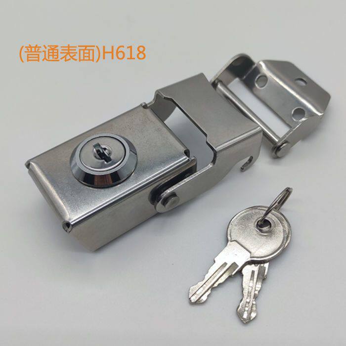 摩托车不锈钢后备箱锁网红煤气罐电动车工具箱新款不锈钢锁扣锁