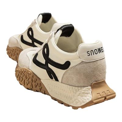 snowelf白色厚底德训鞋女款