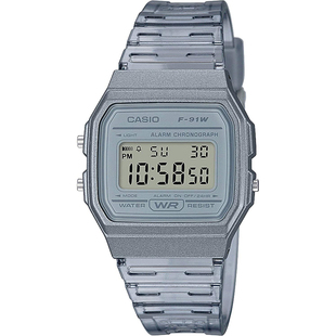 卡西欧CASIO F-91WS-8手表防水带日历闹钟秒表复古女生电子小方表