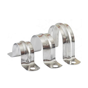 加厚 304不锈钢骑马卡 管夹管卡水管扣线管U型欧姆卡马鞍卡半边码