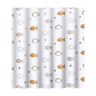 ridder德国进口免打孔浴帘套装杆防水防霉卫生间淋浴干湿分离隔断