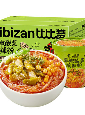 酸菜酸辣粉1箱4桶藤椒风味更上头