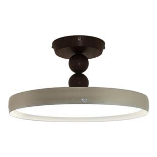 法式奶油卧室书房吸顶灯中古风胡桃木色全光谱护眼浮光灯个性复古