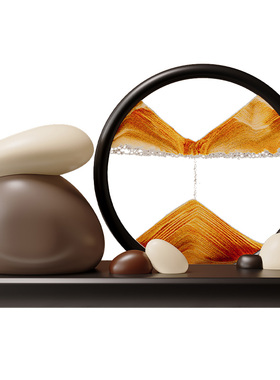 石来运转创意客厅桌面摆件升职礼