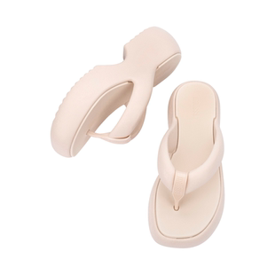 Melissa梅丽莎Free家族面包鞋新款女夏季厚底人字拖鞋35875