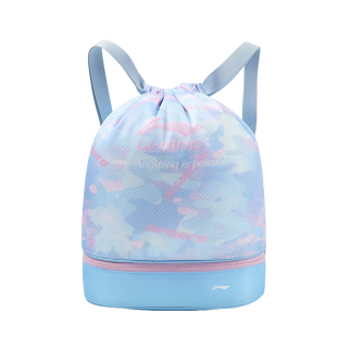 李宁儿童游泳收纳包干湿分离女童便携单肩包学生游泳专用训练装备