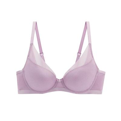 乎兮3/4软托薄模杯隐孔文胸